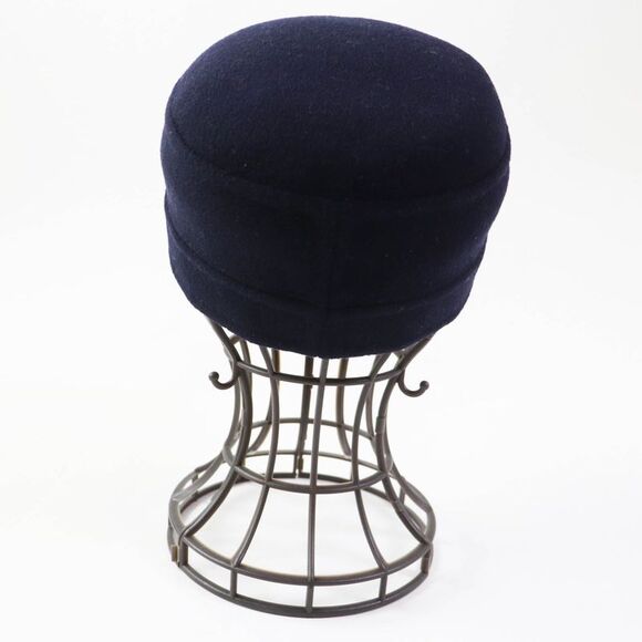 Dior Wool Silk Oblique Cap Dark Navy - Picture 3 of 6